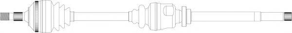 GENERAL RICAMBI PE3184 Приводний вал