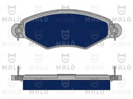 MALO 1050017 Комплект гальмівних колодок, дискове гальмо