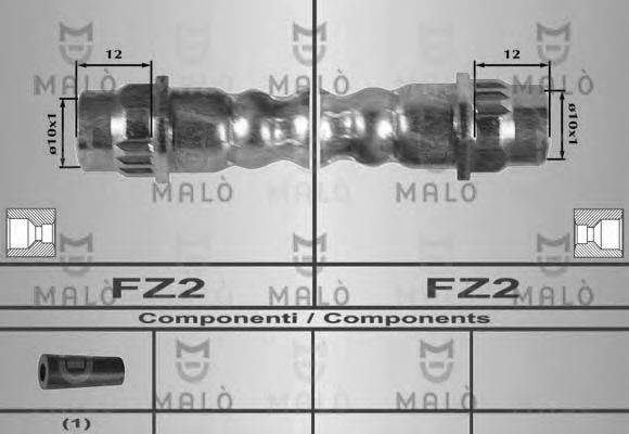 MALO 80329 Гальмівний шланг