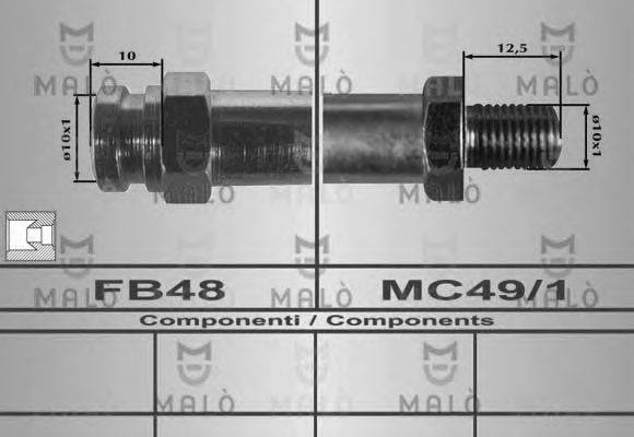 MALO 80387 Гальмівний шланг