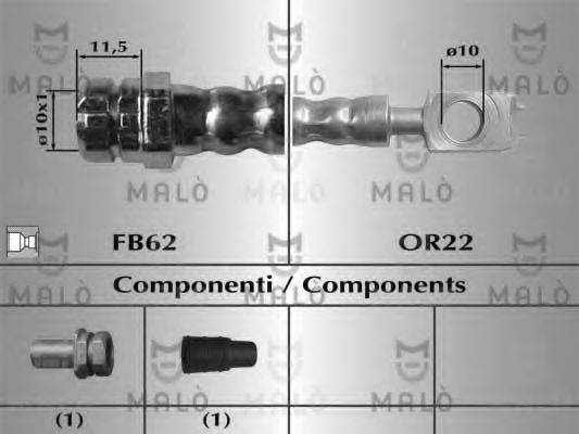 MALO 81068 Гальмівний шланг