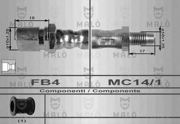 MALO 8359 Гальмівний шланг