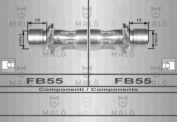 MALO 8962 Гальмівний шланг