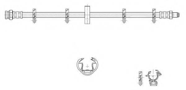 CEF 516982 Гальмівний шланг