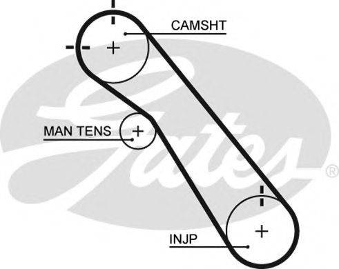 GATES 5548XS Ремінь ГРМ