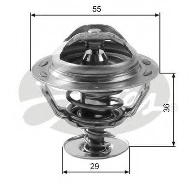 GATES TH12283G1 Термостат, охолоджуюча рідина