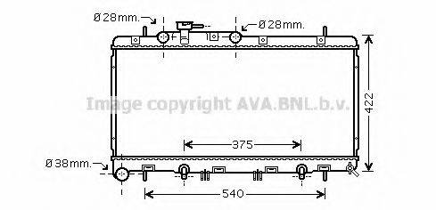 PRASCO SU2059 Радіатор, охолодження двигуна