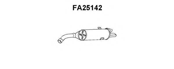 VENEPORTE FA25142 Глушник вихлопних газів кінцевий