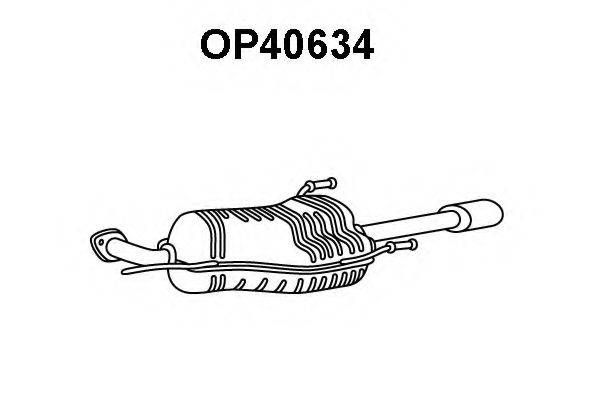 VENEPORTE OP40634 Глушник вихлопних газів кінцевий