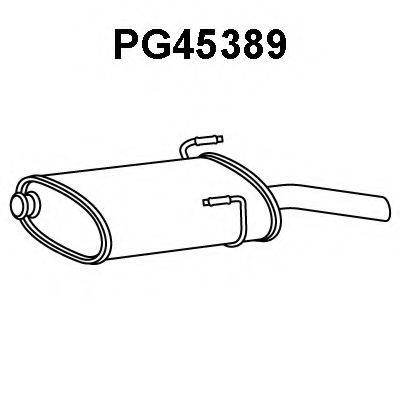 VENEPORTE PG45389 Глушник вихлопних газів кінцевий