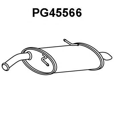 VENEPORTE PG45566 Глушник вихлопних газів кінцевий