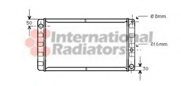 VAN WEZEL 59002008 Радіатор, охолодження двигуна