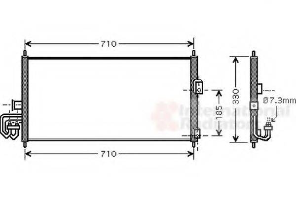 VAN WEZEL 13005201 Конденсатор, кондиціонер