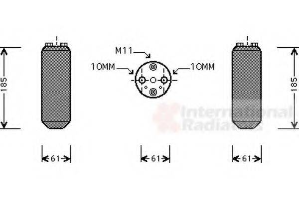 VAN WEZEL 1300D187 Осушувач, кондиціонер