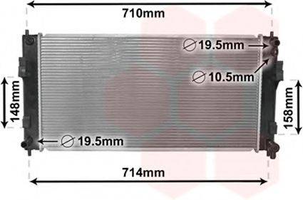VAN WEZEL 33002391 Радіатор, охолодження двигуна