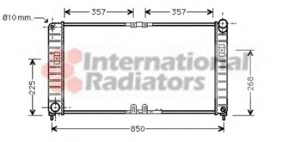 VAN WEZEL 37002332 Радіатор, охолодження двигуна
