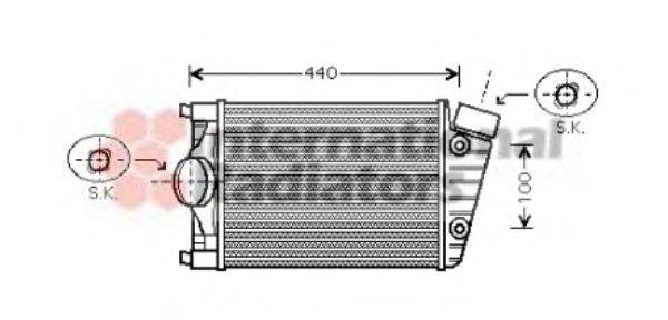 VAN WEZEL 74004047 Інтеркулер