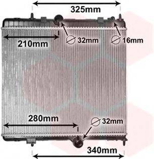 VAN WEZEL 40002384 Радіатор, охолодження двигуна