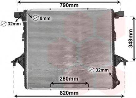 VAN WEZEL 58002363 Радіатор, охолодження двигуна
