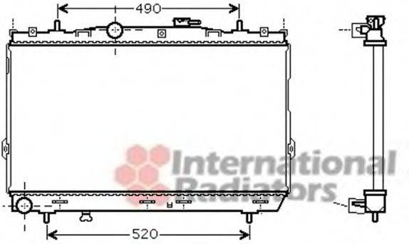 VAN WEZEL 82002185 Радіатор, охолодження двигуна