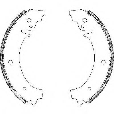 WOKING Z402600 Комплект гальмівних колодок