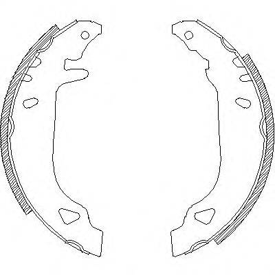 WOKING Z417900 Комплект гальмівних колодок