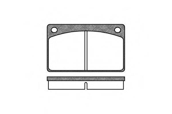 WOKING P142300 Комплект гальмівних колодок, дискове гальмо