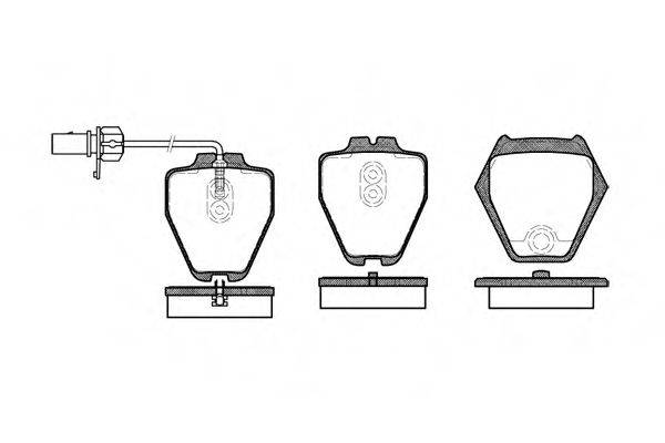 WOKING P652302 Комплект гальмівних колодок, дискове гальмо