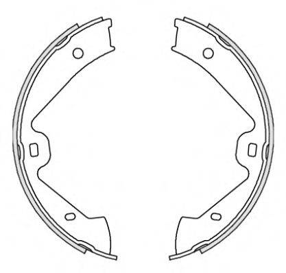 WOKING Z467500 Комплект гальмівних колодок