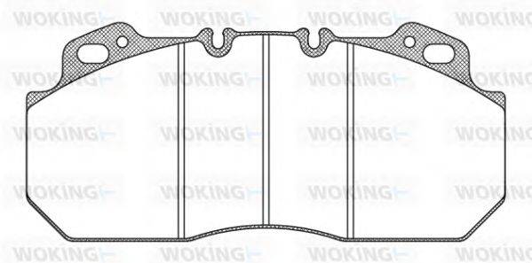 WOKING JSA722310 Комплект гальмівних колодок, дискове гальмо