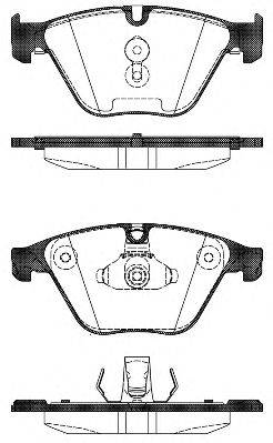 WOKING P1596300 Комплект гальмівних колодок, дискове гальмо