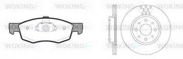 WOKING 8072300 Комплект гальм, дисковий гальмівний механізм