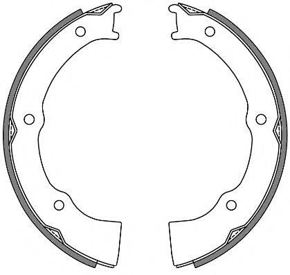 WOKING Z465400 Комплект гальмівних колодок, стоянкова гальмівна система