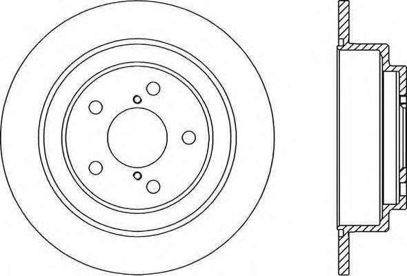 OPEN PARTS BDR149210 гальмівний диск