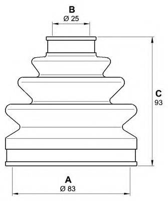 OPEN PARTS SJK710000 Комплект пильника, приводний вал