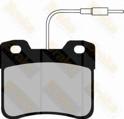 BRAKE ENGINEERING PA598 Комплект гальмівних колодок, дискове гальмо