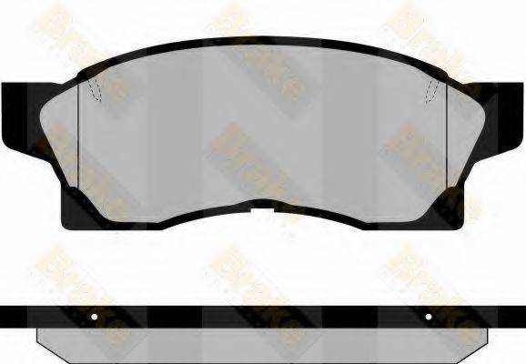 BRAKE ENGINEERING PA847 Комплект гальмівних колодок, дискове гальмо