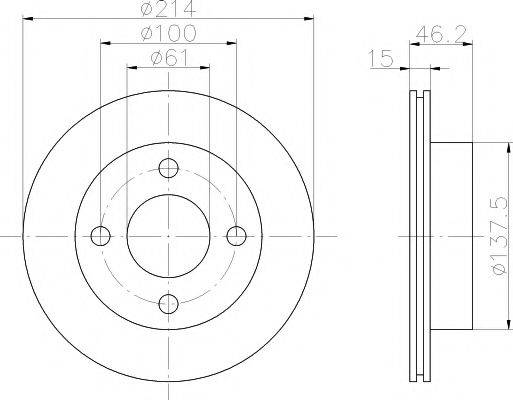 TEXTAR 92068000 гальмівний диск