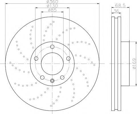 TEXTAR 92219505 гальмівний диск