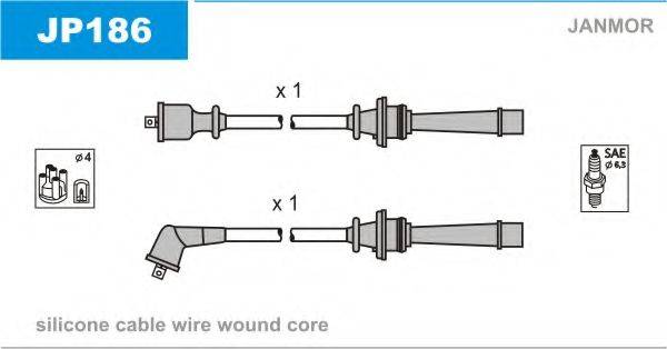 JANMOR JP186 Комплект дротів запалювання