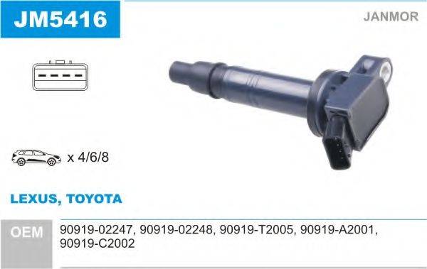 JANMOR JM5416 Котушка запалювання