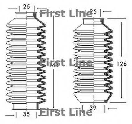 FIRST LINE FSG3074 Пильовик, рульове управління