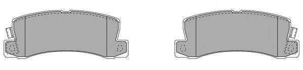 FREMAX FBP1550 Комплект гальмівних колодок, дискове гальмо