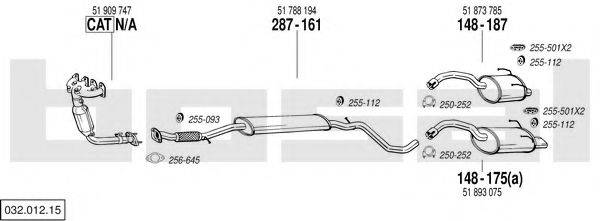 BOSAL 03201215 Система випуску ОГ