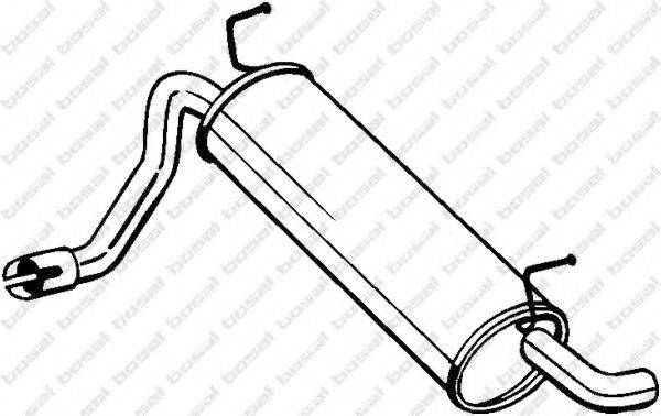 BOSAL 148199 Глушник вихлопних газів кінцевий