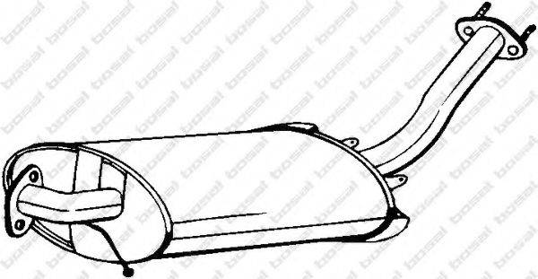 BOSAL 145063 Середній глушник вихлопних газів