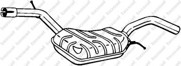 BOSAL 233083 Середній глушник вихлопних газів