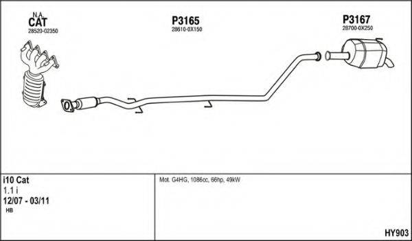 FENNO HY903 Система випуску ОГ