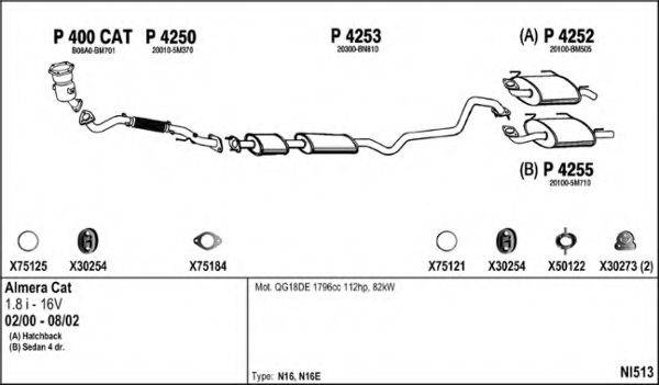 FENNO NI513 Система випуску ОГ
