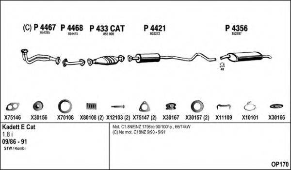 FENNO OP170 Система випуску ОГ